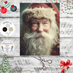 Papel De Seda Decoupage Natalício Papai Noel