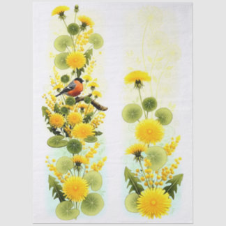 Papel De Seda Decoupage Paper Colorful Garden