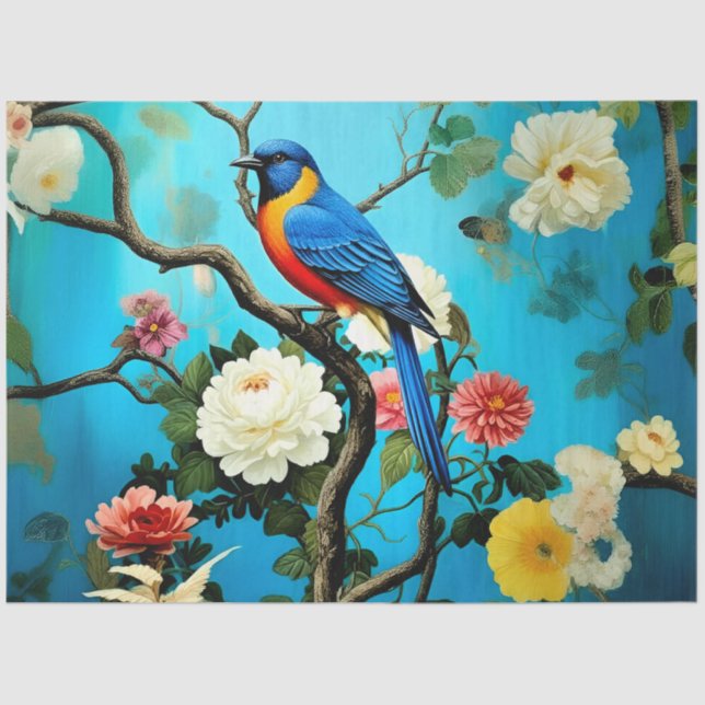 Papel De Seda Decoupage Paper Colorful Garden (Frente )