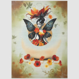 Papel De Seda Decoupage Paper Whimsical Flower Fairy