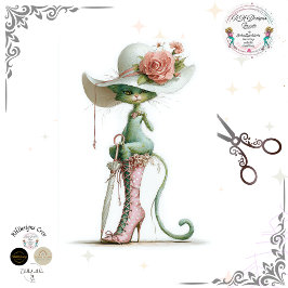 Papel De Seda Decoupage Passarela Gato Verde Guarda-Chuva Bolinh