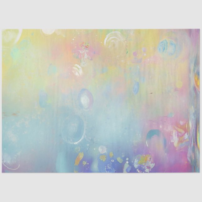 Papel De Seda Decoupage Pastel Faux Finalizar Abstrato de Fundo (Frente )