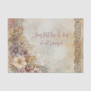 Papel De Seda Decoupage Personalizada de Lace Distante Antica