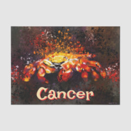 Papel De Seda Decoupage Personalizada do Cancer Costeiro do Cara