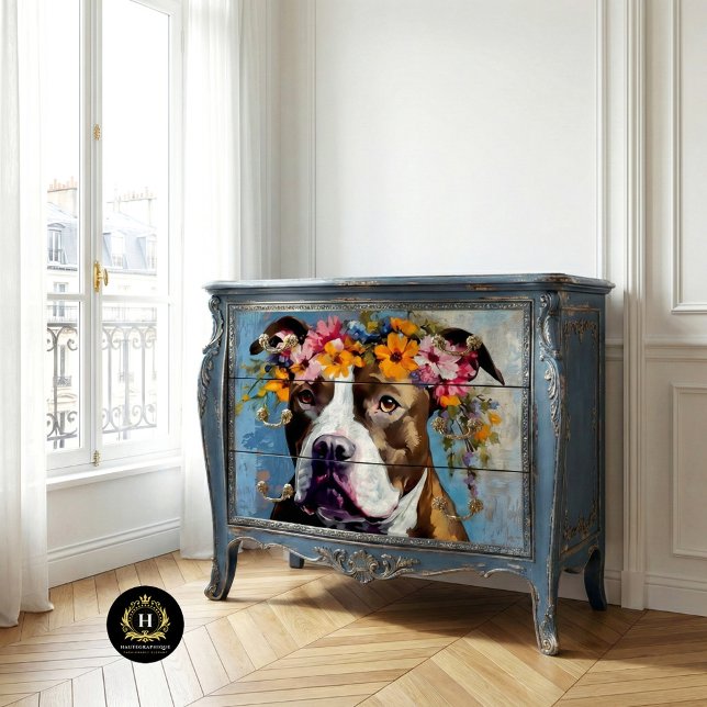 Papel de Seda Decoupage Pit Bull (Criador carregado)