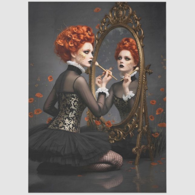 Papel De Seda Decoupage Poetic Gothic Motifs  (Frente )