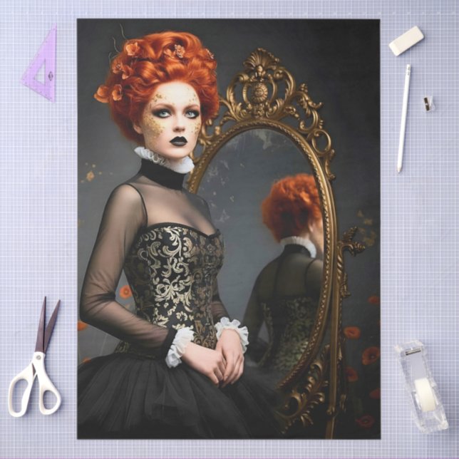 Papel De Seda Decoupage Poetic Gothic Motifs  (Arte )