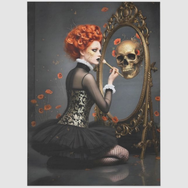 Papel De Seda Decoupage Poetic Gothic Motifs  (Frente )