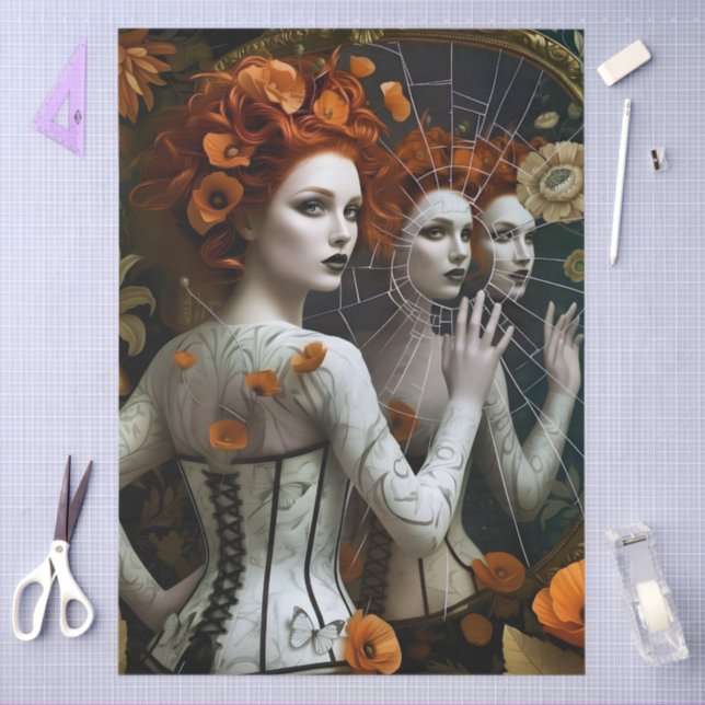 Papel De Seda Decoupage Poetic Gothic Motifs  (Arte )