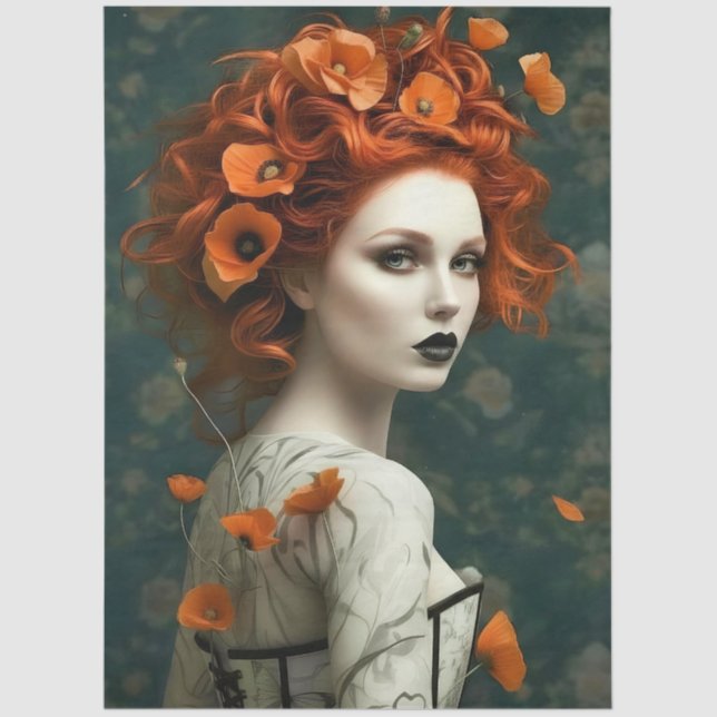 Papel De Seda Decoupage Poetic Gothic Motifs  (Frente )