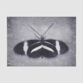 Papel De Seda Decoupage Preta de Vintagem de Borboleta