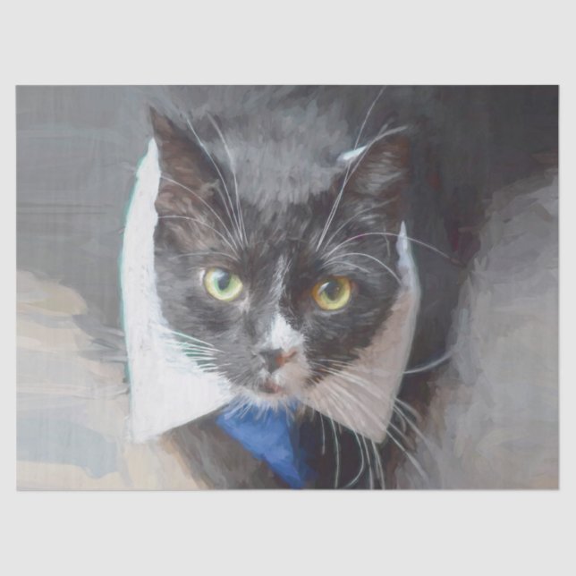 Papel De Seda Decoupage Preta E Branca (Frente )