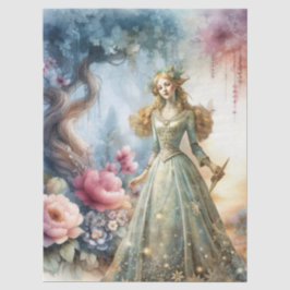 Papel De Seda Decoupage Princesa Celestial Encantada Etérea