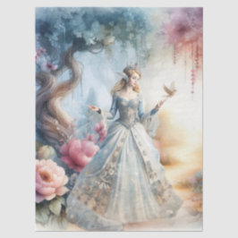 Papel De Seda Decoupage Princesa Celestial Encantada Etérea