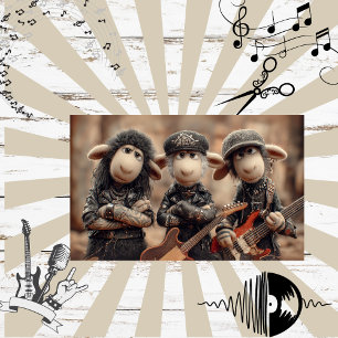 Papel De Seda Decoupage Punk Rock Sheep Banda