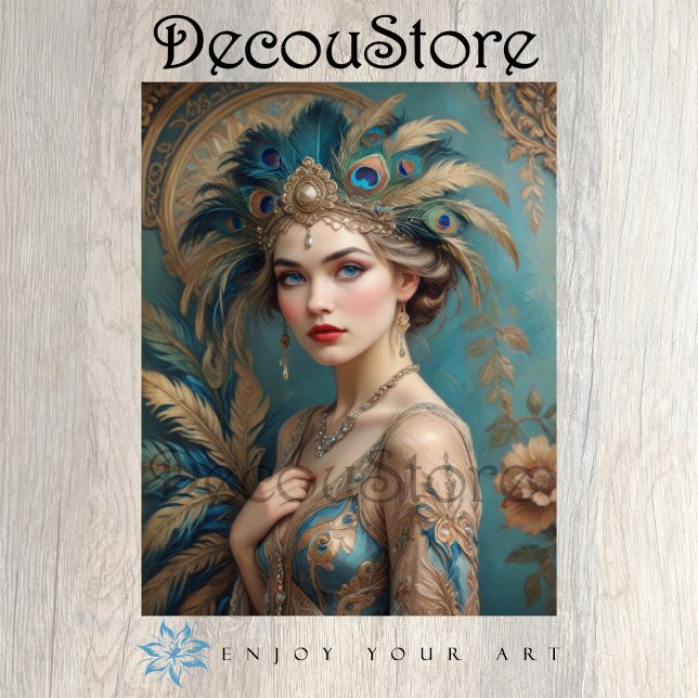 Papel De Seda Decoupage Rainha Pavão (Criador carregado)