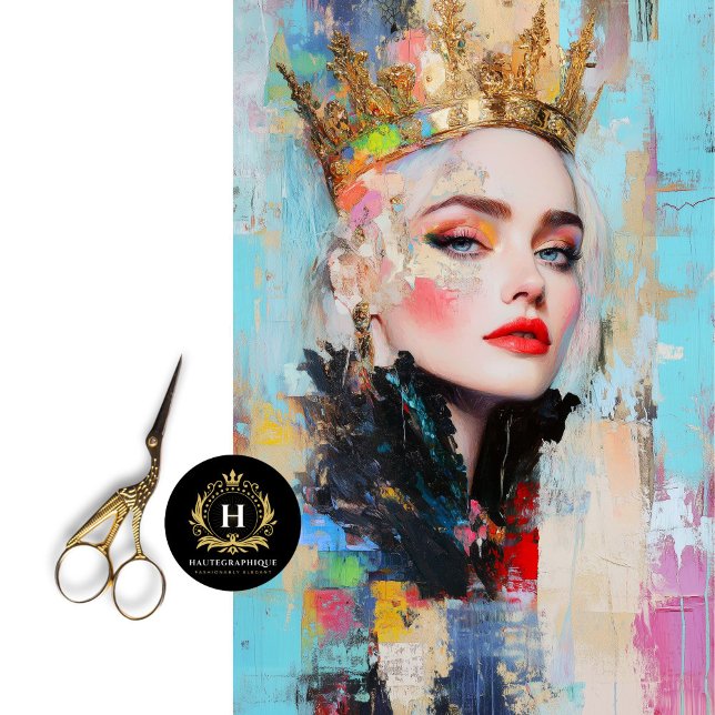 Papel De Seda Decoupage Rainha Regal Abstrata (Criador carregado)