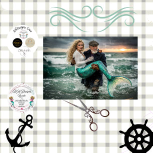 Papel De Seda Decoupage Resgate de Velho Marinheiro Sereia Mític