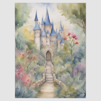 Papel De Seda Decoupage Retro Fairytale Castle