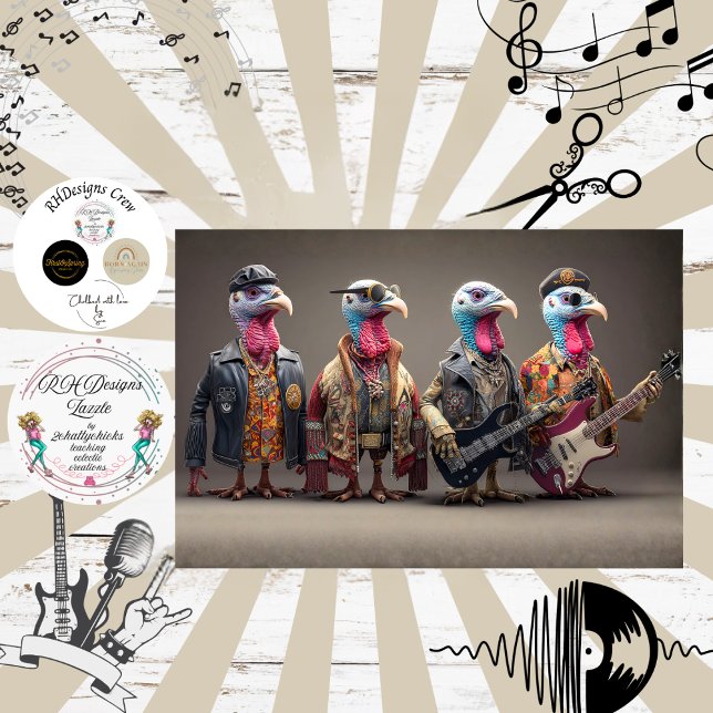 Papel De Seda Decoupage Rockstar Peru Quarteto Banda (Criador carregado)