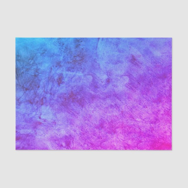 Papel De Seda Decoupage Rosa Azul Texturizado Antigo Vintage (Frente )