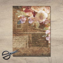 Decoupage Rústico de Fazenda Floral