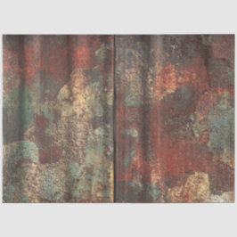 Papel De Seda Decoupage Rusty Tin Weathered Metal