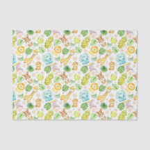 Decoupage Safari Animal Birthday Chá de fraldas