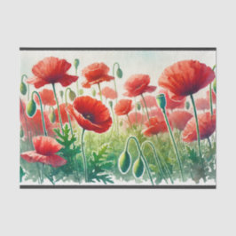 Papel De Seda decoupage, servetten met papavers voor decoupage