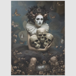 Papel De Seda Decoupage Silent Gothic Romance