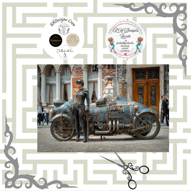 Papel De Seda Decoupage Ste Phe Steampunk Art  (Criador carregado)