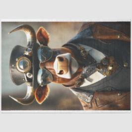 Papel De Seda Decoupage Steampunk Bull Sir Bullington Gearhoof