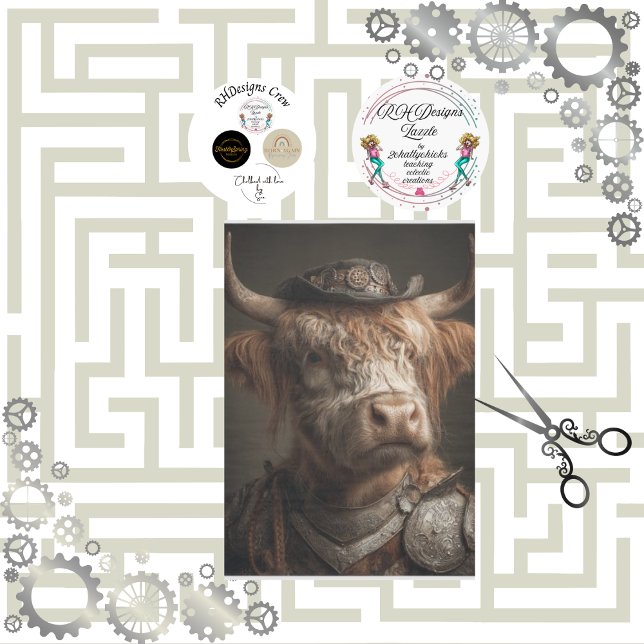 Papel De Seda Decoupage Steampunk Highland Diesel Punk Machinery (Criador carregado)