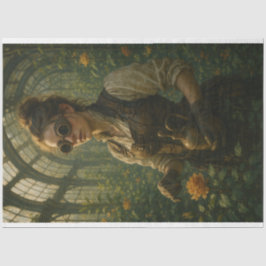 Papel De Seda Decoupage Steampunk Victorian Gardener Art