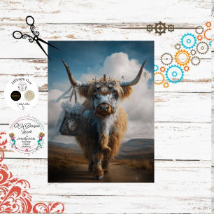 Papel De Seda Decoupage Steampunk Whimsland com Flair