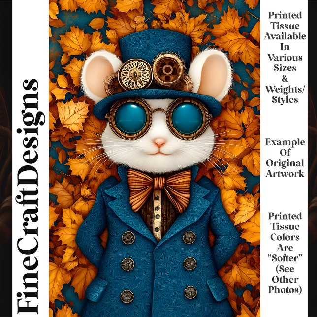 Papel De Seda Decoupage T3 do Rato Branco Cujo Espessura é Branc (Criador carregado)