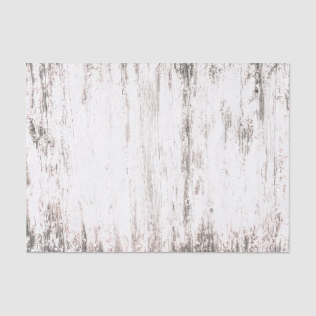 Papel De Seda Decoupage Textura Rústica Grão de Madeira Branco (Frente )