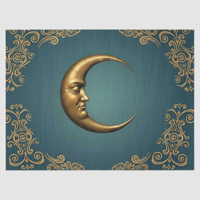 Papel De Seda Decoupage Tissue Moon (Frente )