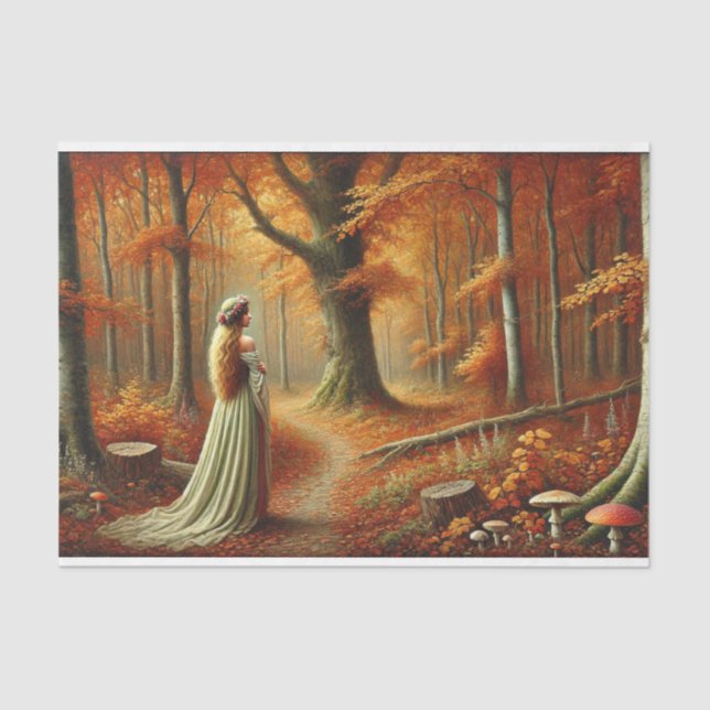 Papel De Seda decoupage tissue paper mer hersftkleuren (Frente )