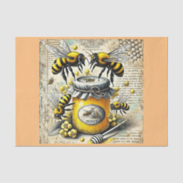 Papel De Seda decoupage tissue paper met bijen