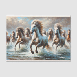 Papel De Seda decoupage tissue paper met wilde paarden