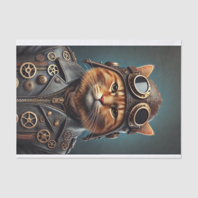 Papel De Seda decoupage tissue paper , steampunk (Frente )