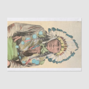 Papel De Seda Decoupage Vintage, Chefe Indiano Colorido