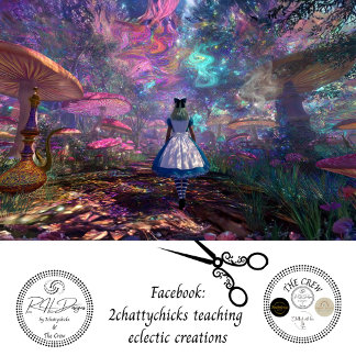 Papel De Seda Decoupage Wonderland Enchanted Mushroom Forest 