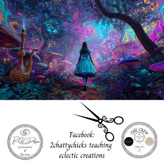 Papel De Seda Decoupage Wonderland Path Psychedelic Forest