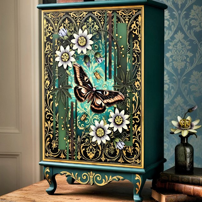 Papel De Seda Decoupage Woodland Moth Illustration (Criador carregado)