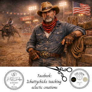 Papel De Seda Decoupagem Cowboy de Rodeio Bandeira Americana