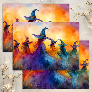 PAPEL DE SEDA DECOUPAGEM DE WATERCOLOR HALLOWEEN