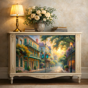 Papel De Seda Decoupagem do French Quarter de Nova Orleans