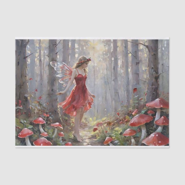 Papel De Seda Decoupágina de Fadas de Salão de Natal (Frente )